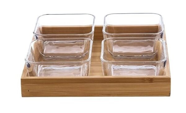 Sanjeev Kapoor Bahamas Bowl & Tray Set of 5pcs 270ml - Image 3