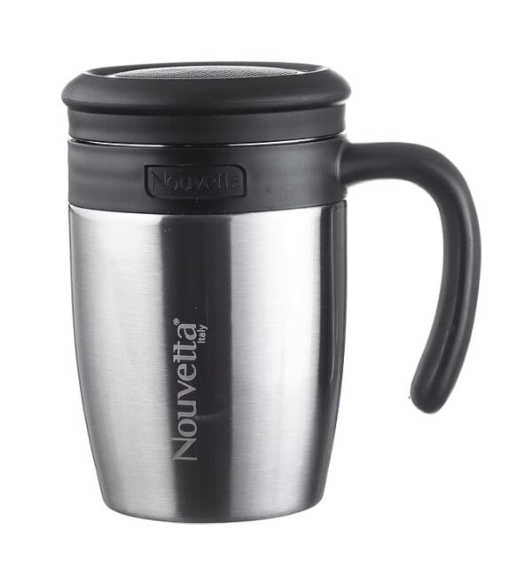 Nouvetta Stricker Vacuum Insulated Double Wall Stainless Steel Mug, 450ml: The Perfect Companion for Your Beverages - Image 3