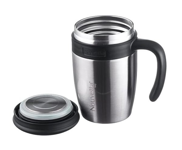 Nouvetta Stricker Vacuum Insulated Double Wall Stainless Steel Mug, 450ml: The Perfect Companion for Your Beverages - Image 4