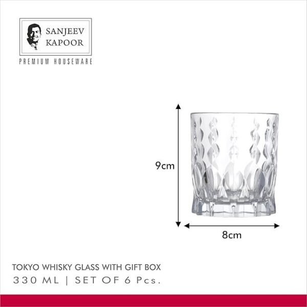 Sanjeev Kapoor Tokyo Whisky Glass Set: Elegance in Every Sip - Image 3