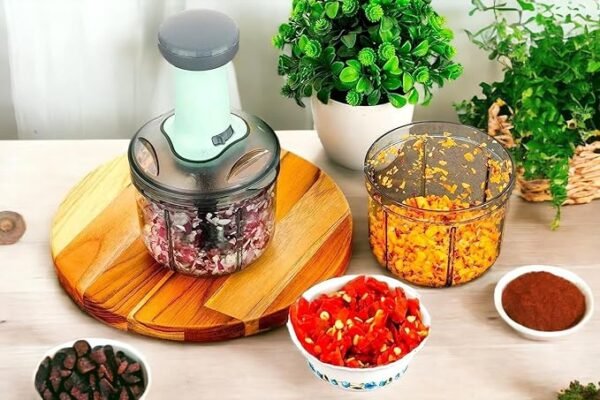 Effortless Food Prep with Excelware Primo Manual Hand Press Chopper