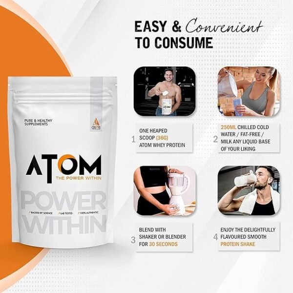 Atom Whey Protein: Premium Whey Protein for Optimal Muscle Growth - Image 4