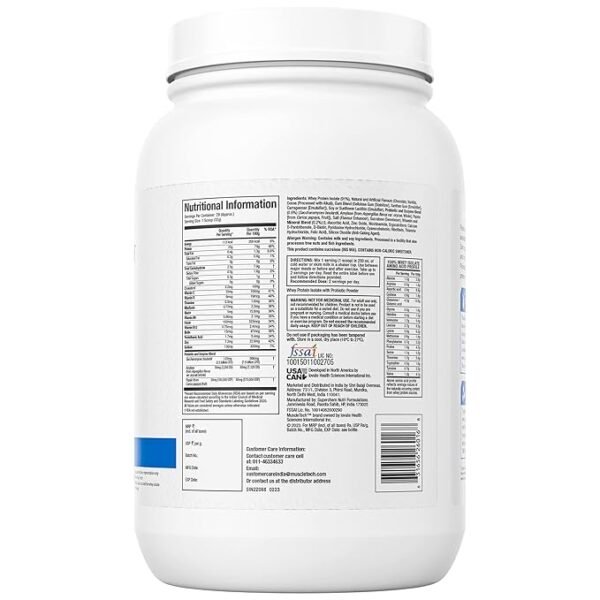 MuscleTech Platinum Whey Isolate - Image 2