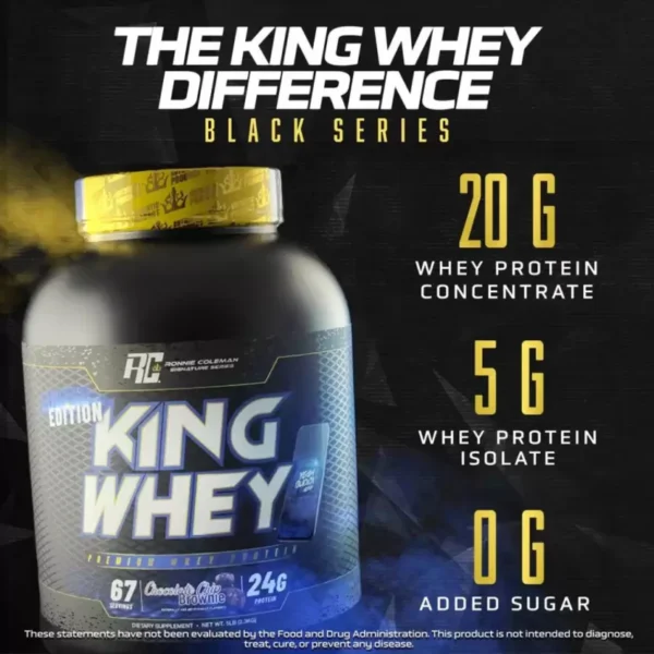 Ronnie Coleman's Limited Edition Black King Whey Protein - Image 4