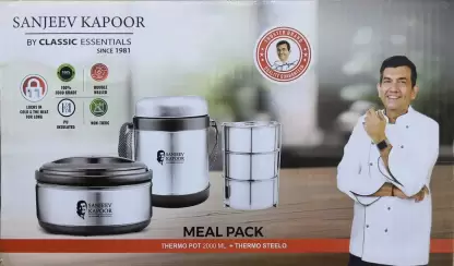 Sanjeev Kapoor Meal Pack Thermoware Casserole & Thermo Lunch Box