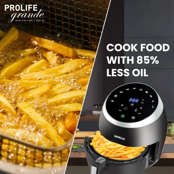 Havells Prolife Grande Air Fryer With Aero Crisp Technology: Perfect Cooking at Your Fingertips - Image 3